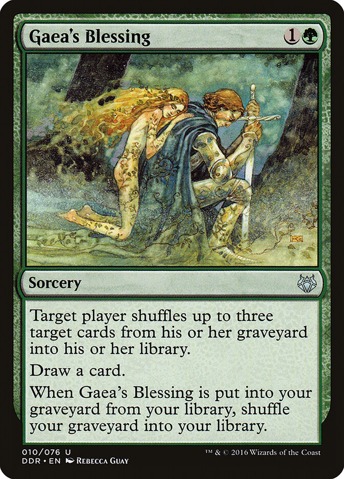 Gaea's Blessing card front