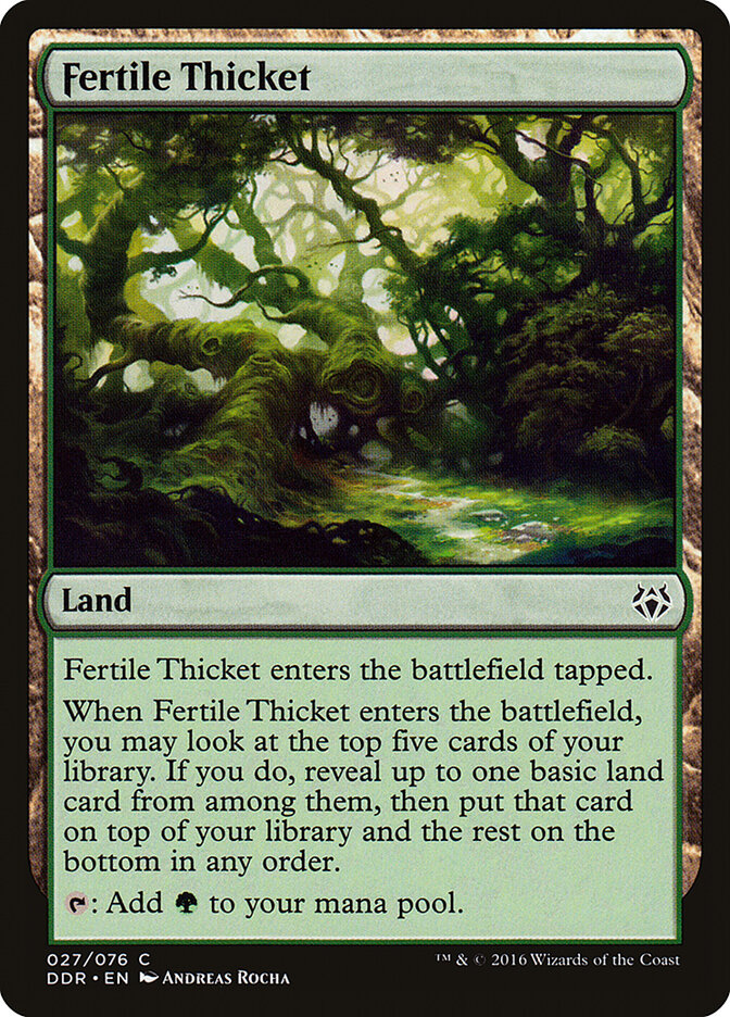 Fertile Thicket card front
