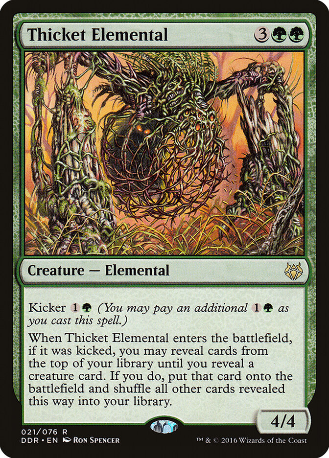 Thicket Elemental card front