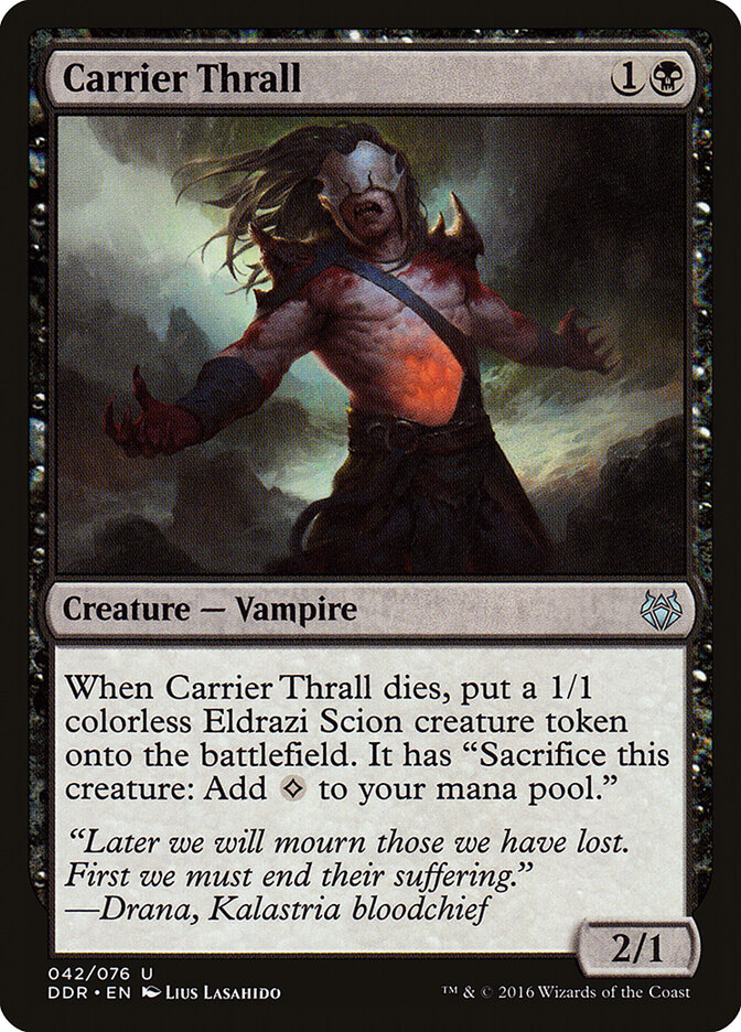 Carrier Thrall card front