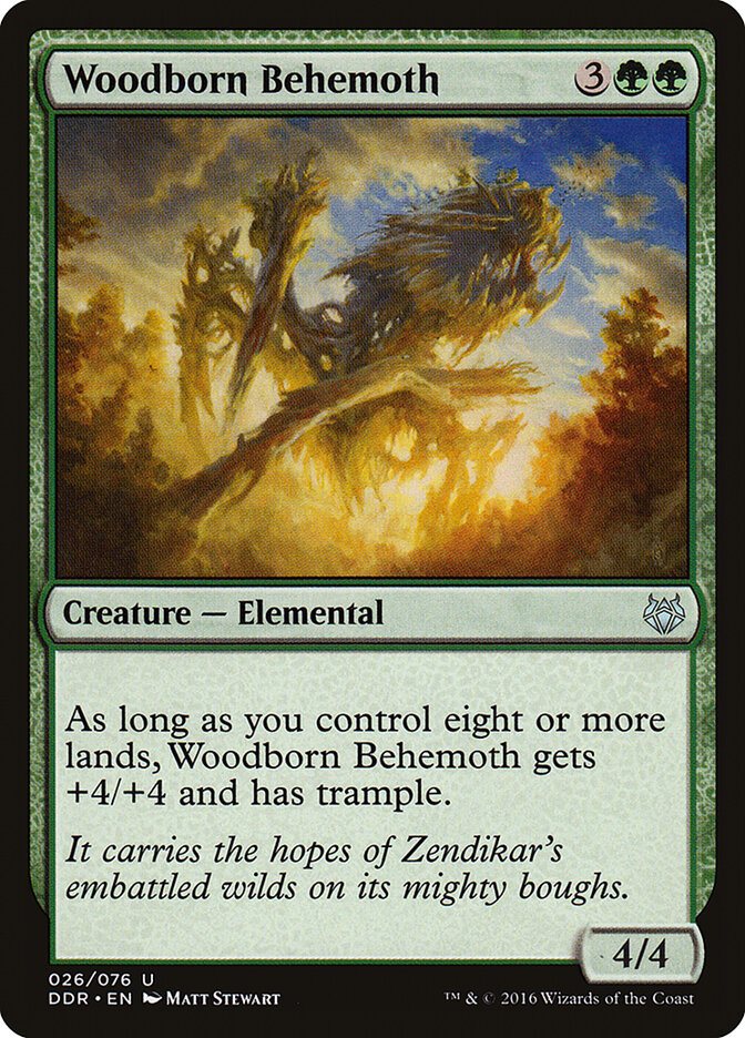 Woodborn Behemoth card front
