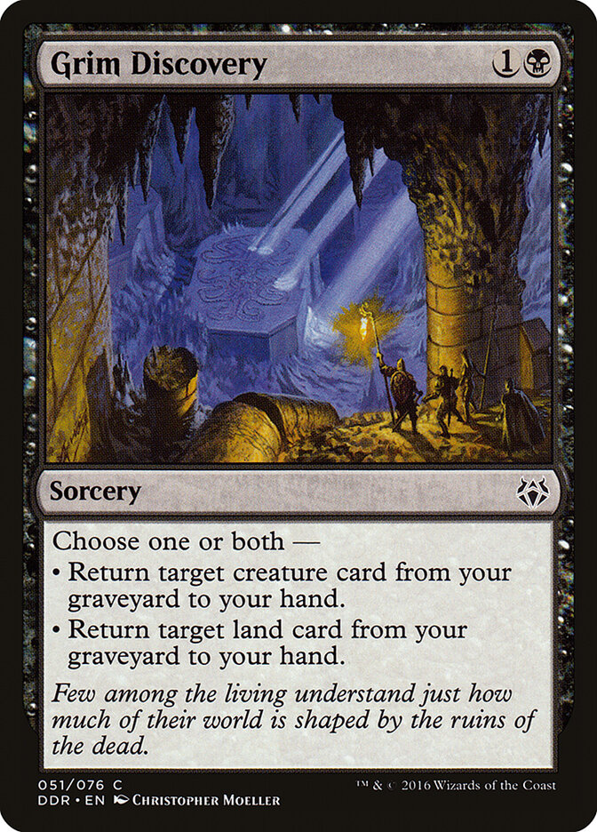 Grim Discovery card front