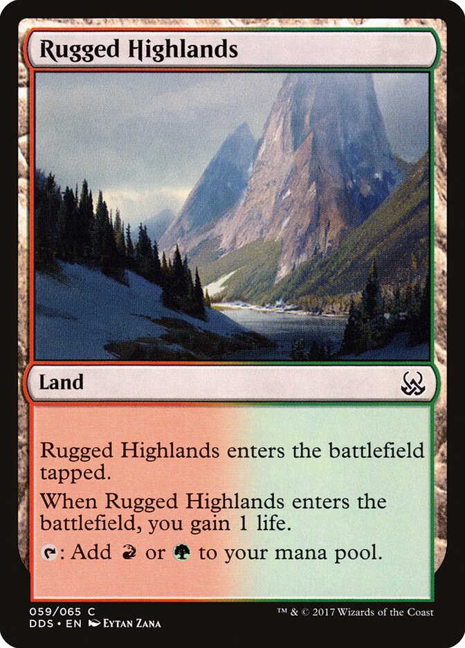 Rugged Highlands card front