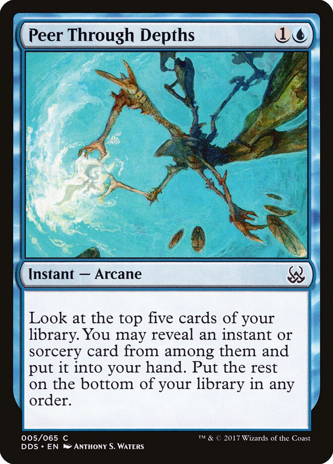 Peer Through Depths card front