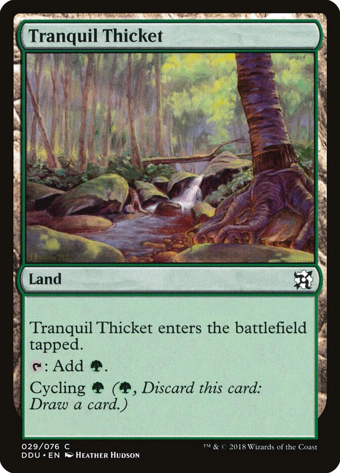 Tranquil Thicket card front