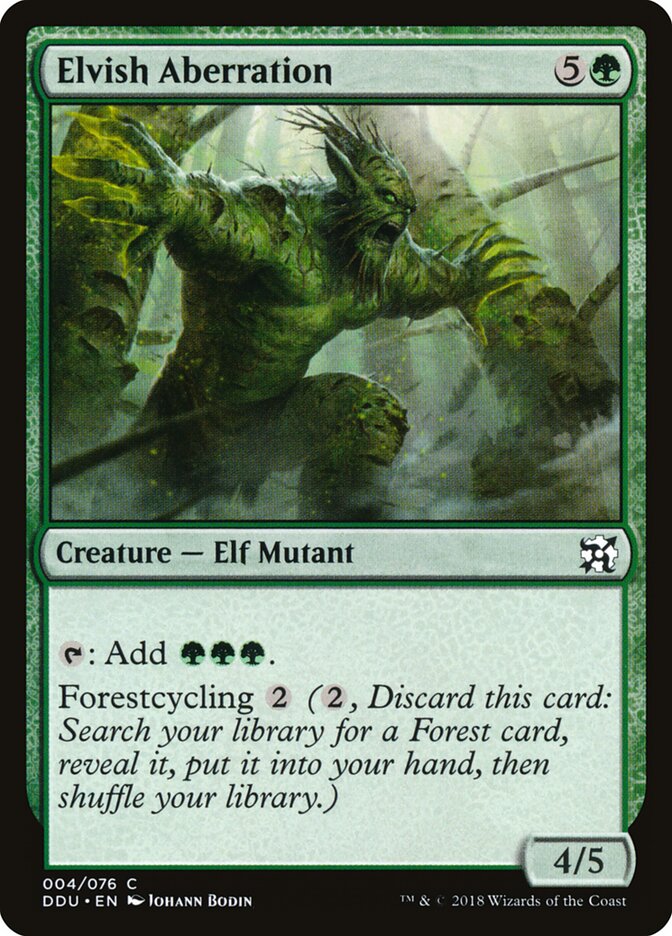 Elvish Aberration card front