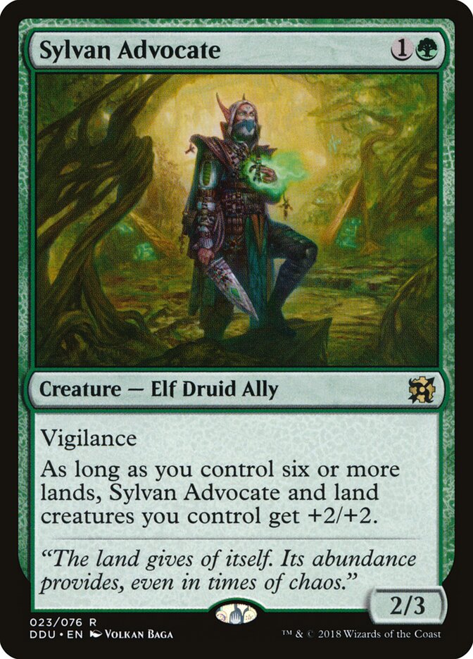 Sylvan Advocate card front