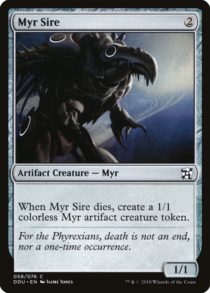 Myr Sire card front