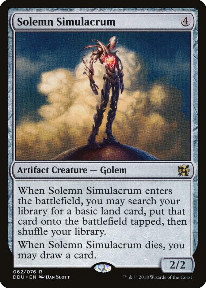 Solemn Simulacrum card front