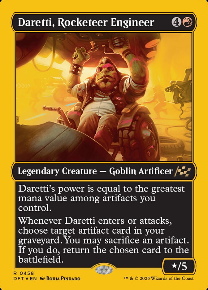 Daretti, Rocketeer Engineer card front