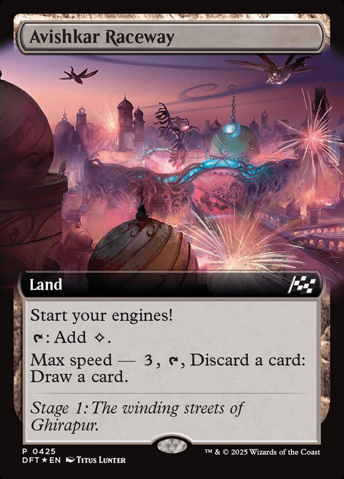 Avishkar Raceway card front