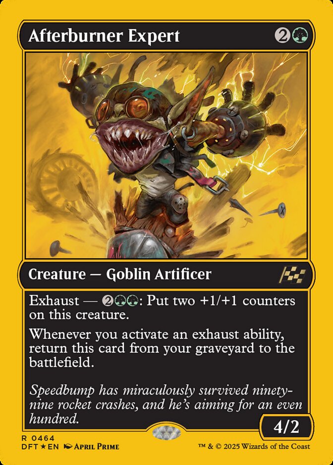 Afterburner Expert card front