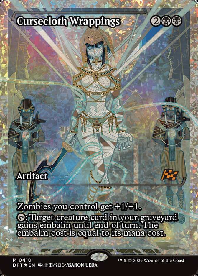 Cursecloth Wrappings card front