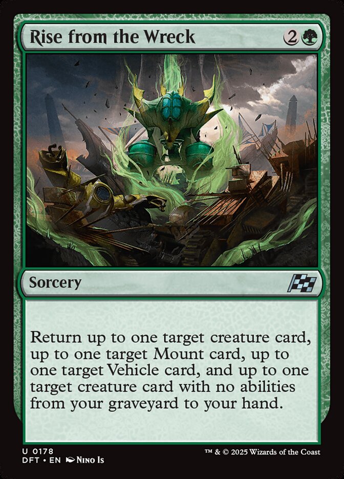 Rise from the Wreck card front