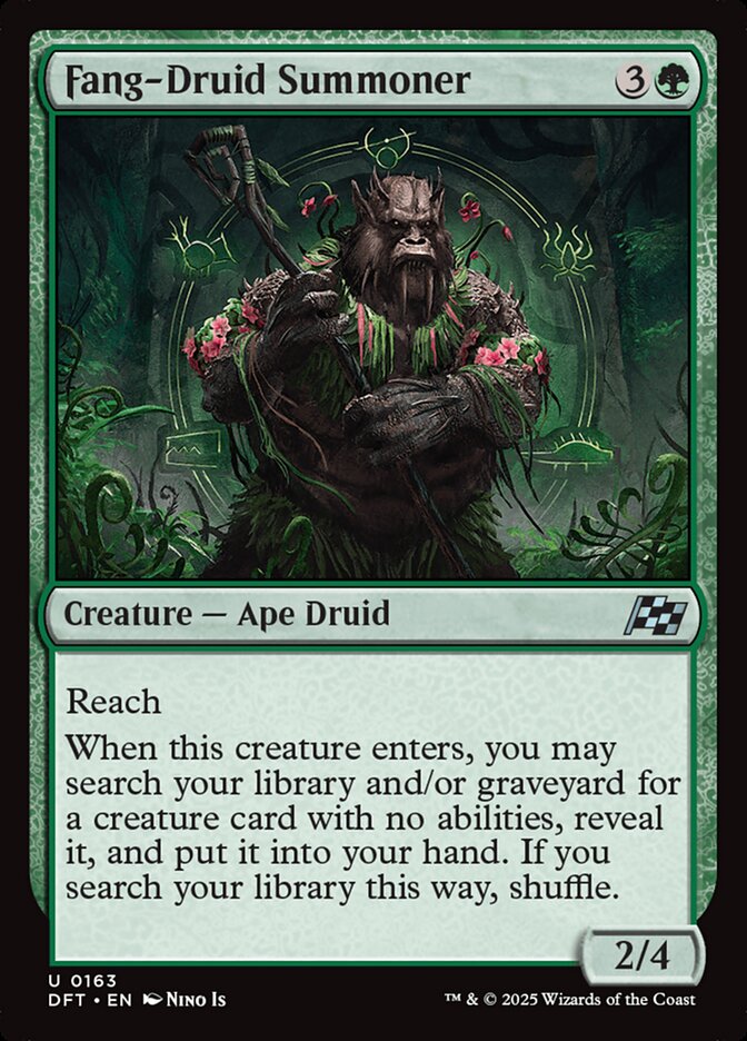 Fang-Druid Summoner card front