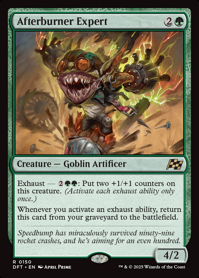 Afterburner Expert card front