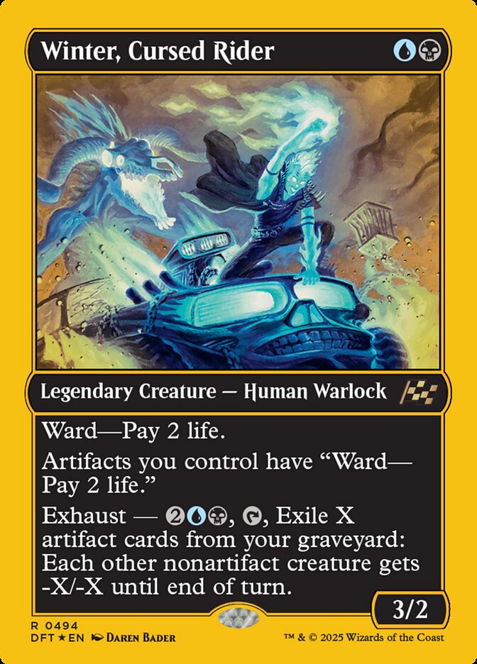 Winter, Cursed Rider card front