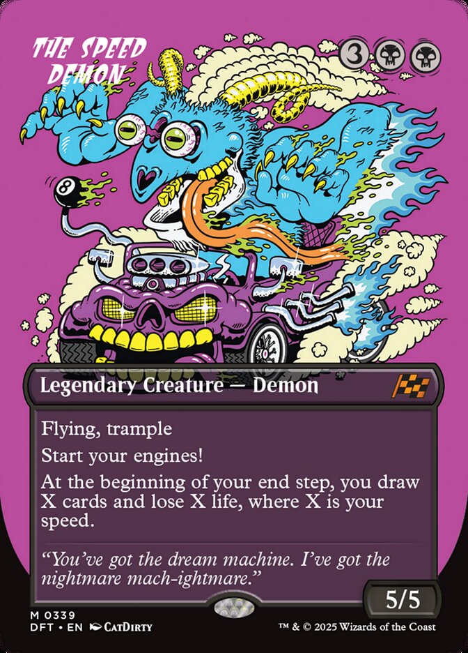 The Speed Demon card front