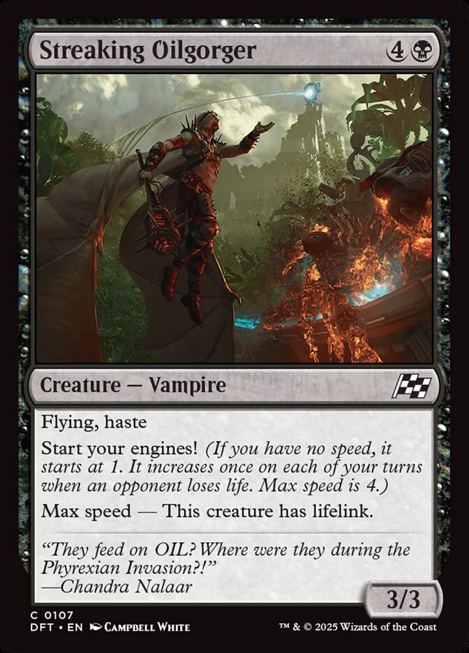 Streaking Oilgorger card front