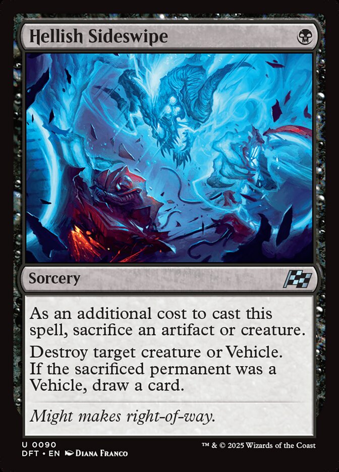 Hellish Sideswipe card front