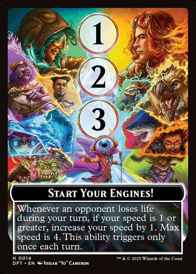 Start Your Engines! card front