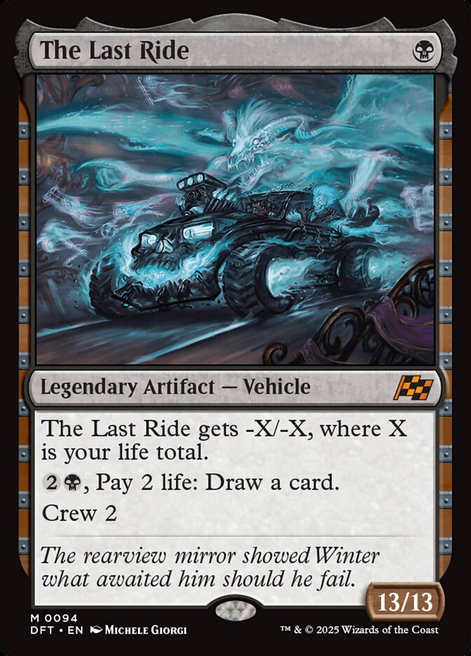 The Last Ride card front