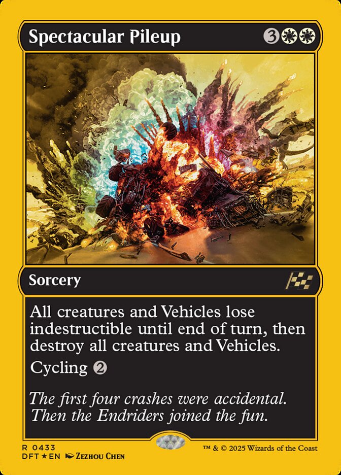 Spectacular Pileup card front