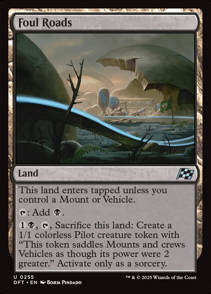 Foul Roads card front