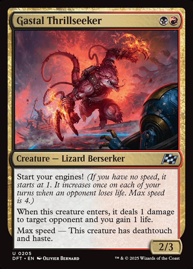 Gastal Thrillseeker card front