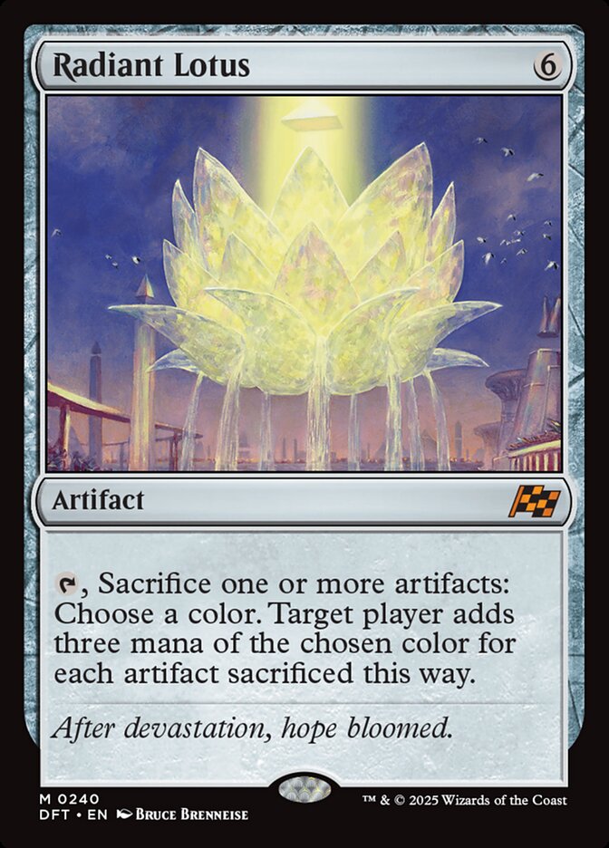 Radiant Lotus card front