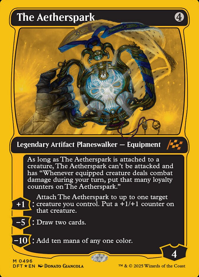 The Aetherspark card front