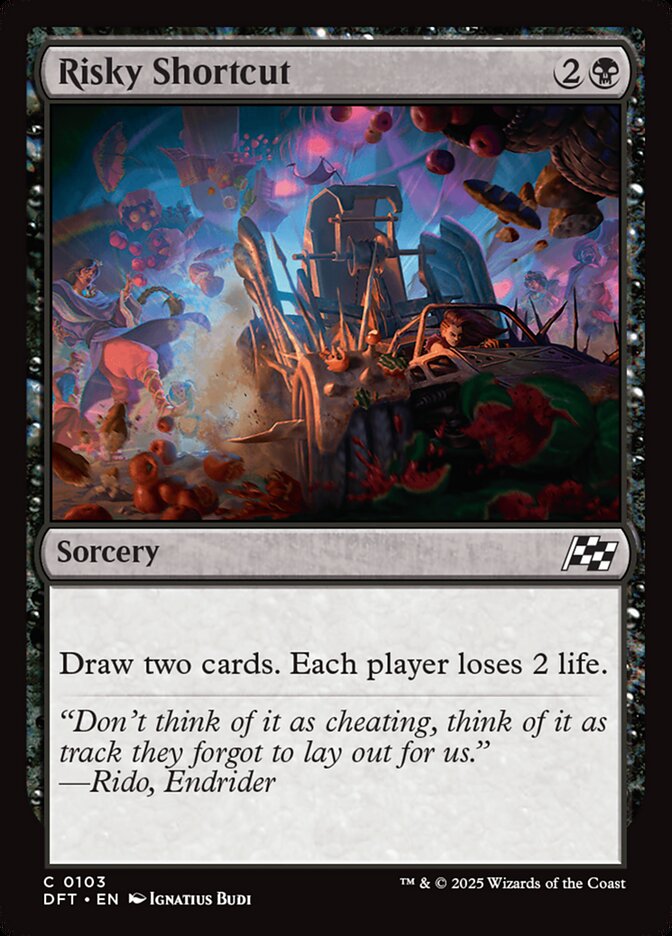 Risky Shortcut card front