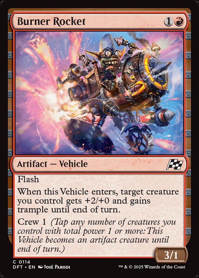 Burner Rocket card front