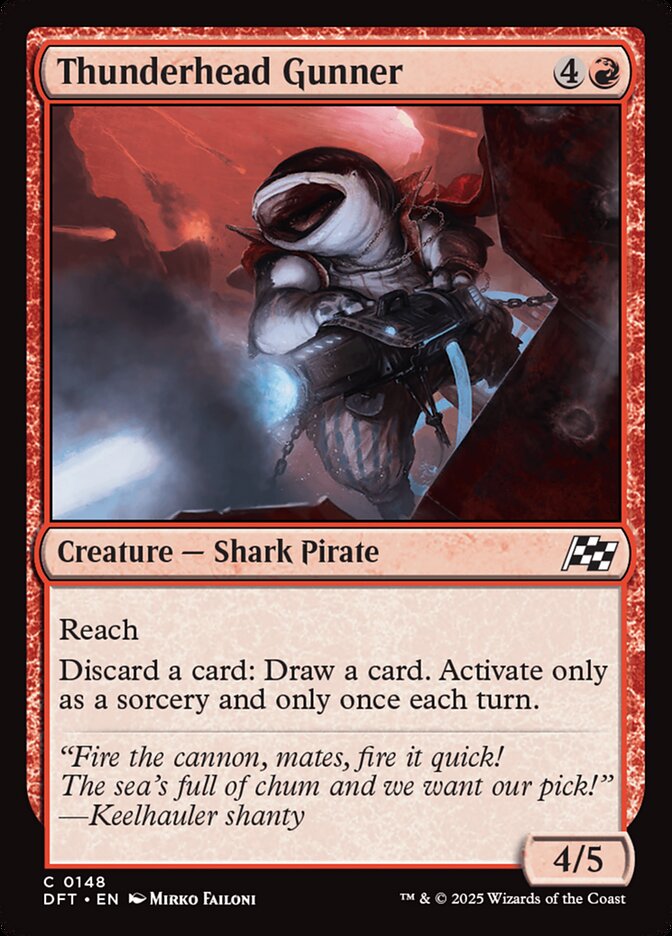 Thunderhead Gunner card front