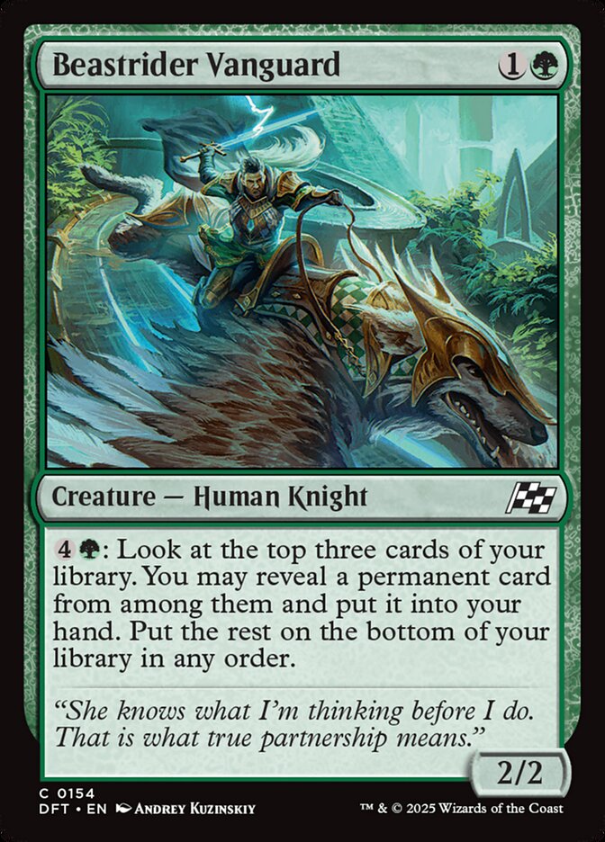 Beastrider Vanguard card front