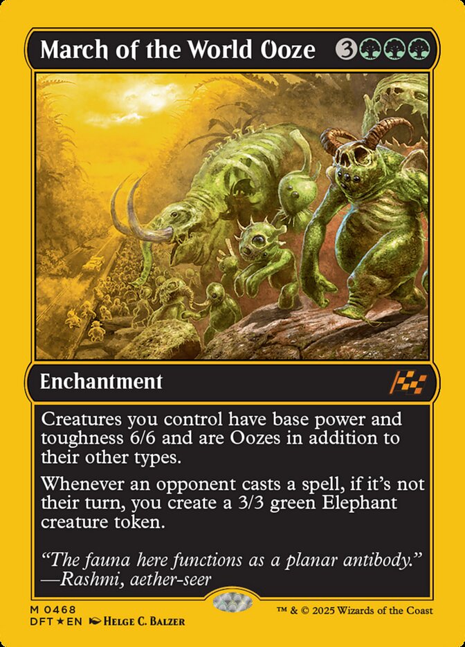 March of the World Ooze card front