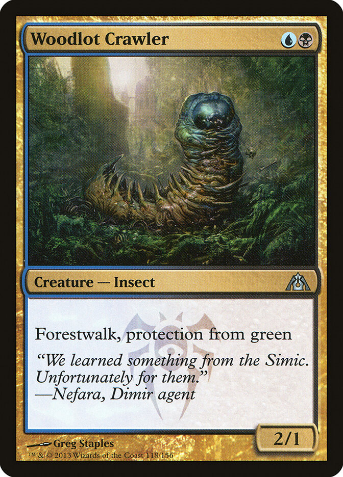 Woodlot Crawler card front