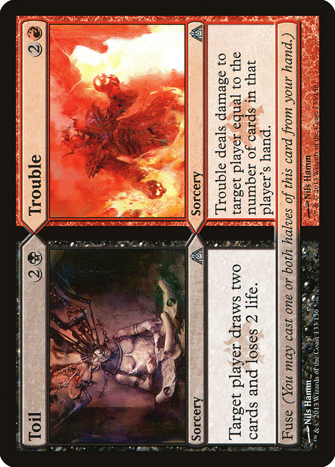 Toil card front
