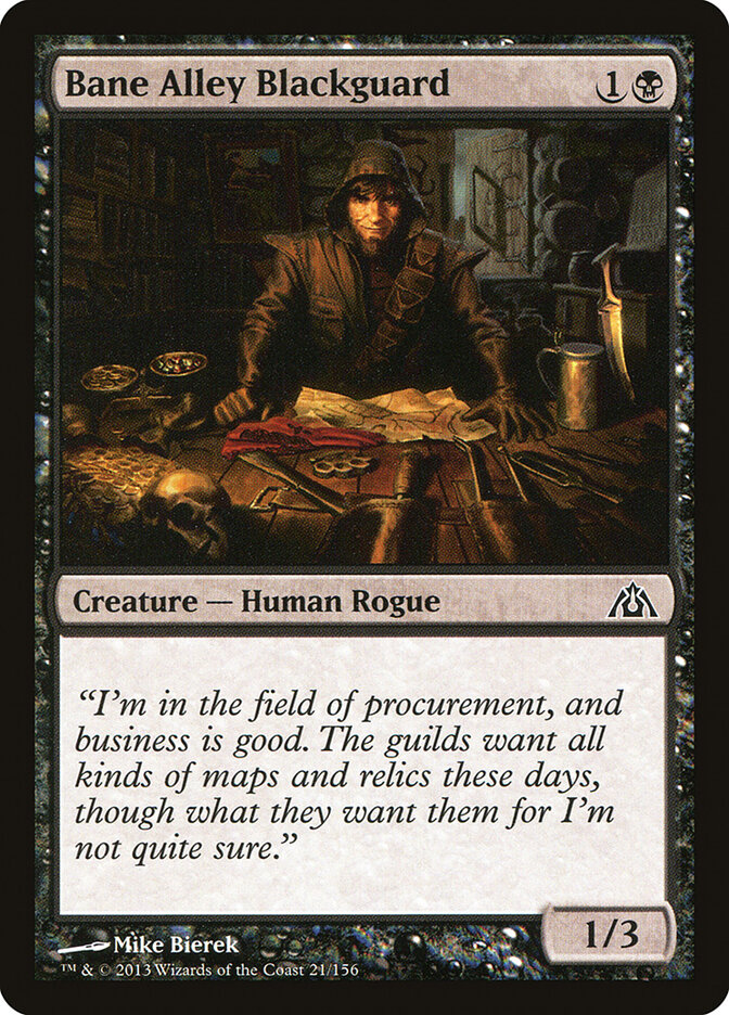 Bane Alley Blackguard card front