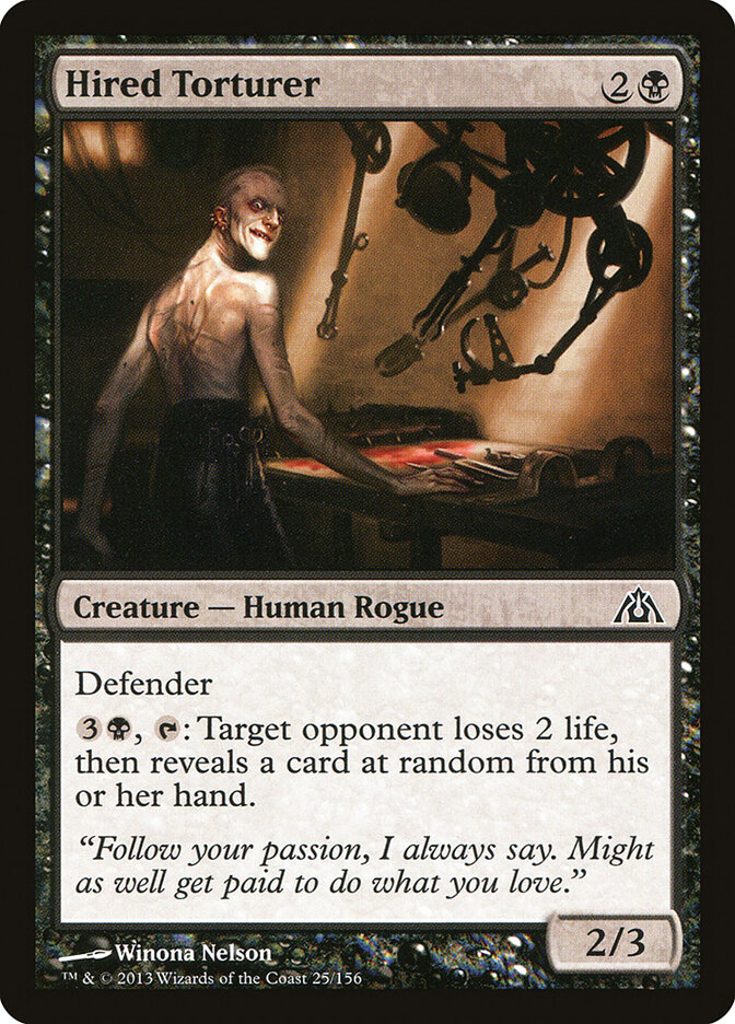 Hired Torturer card front