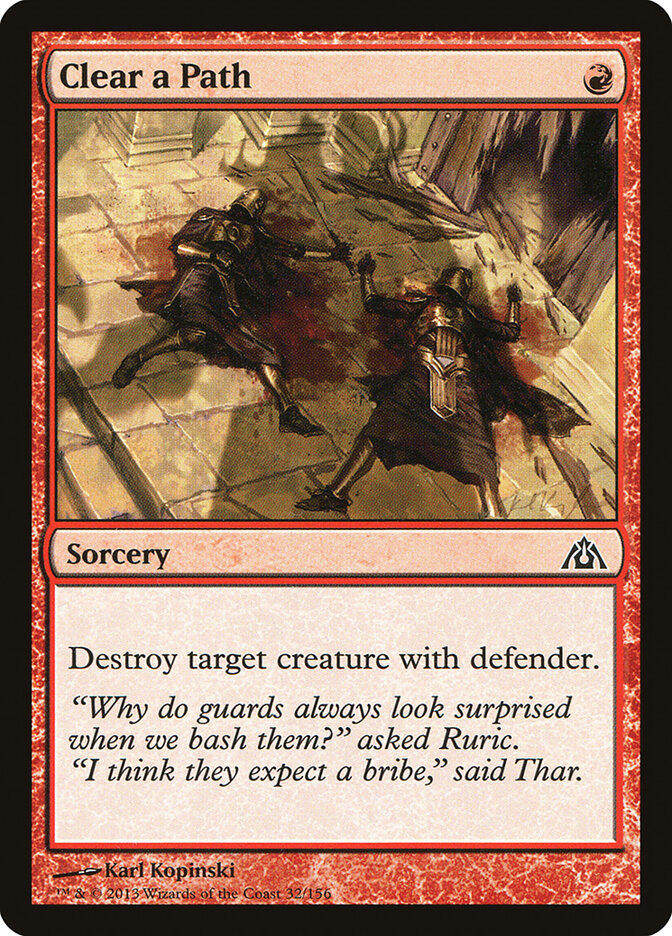Clear a Path card front