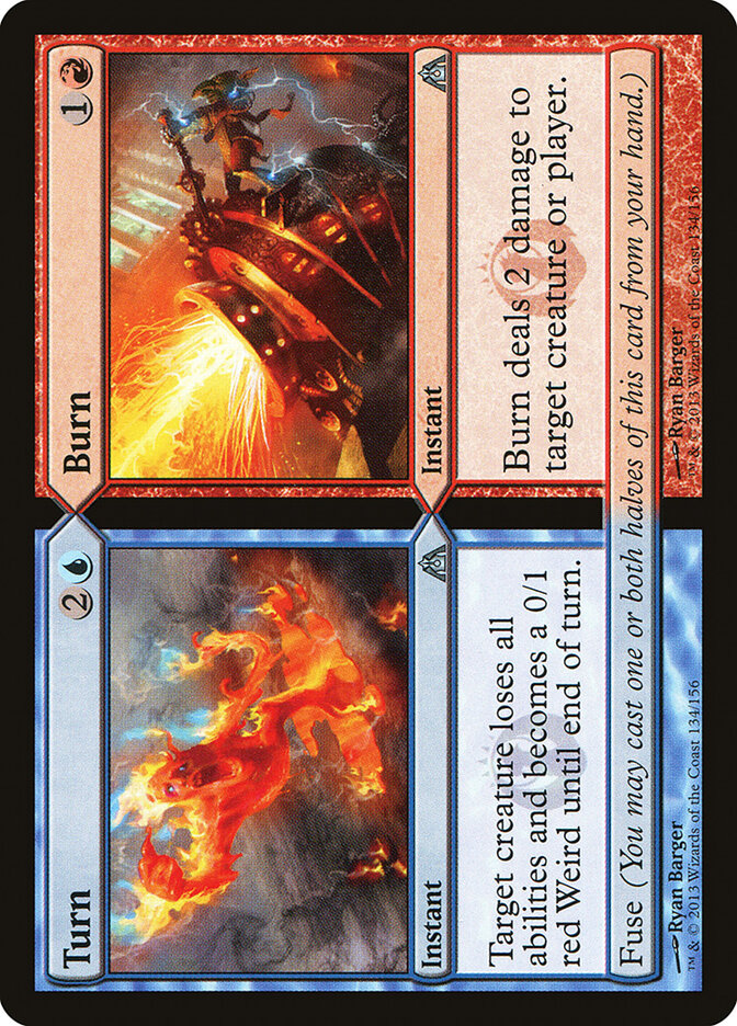 Turn card front