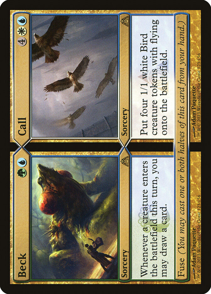 Beck card front