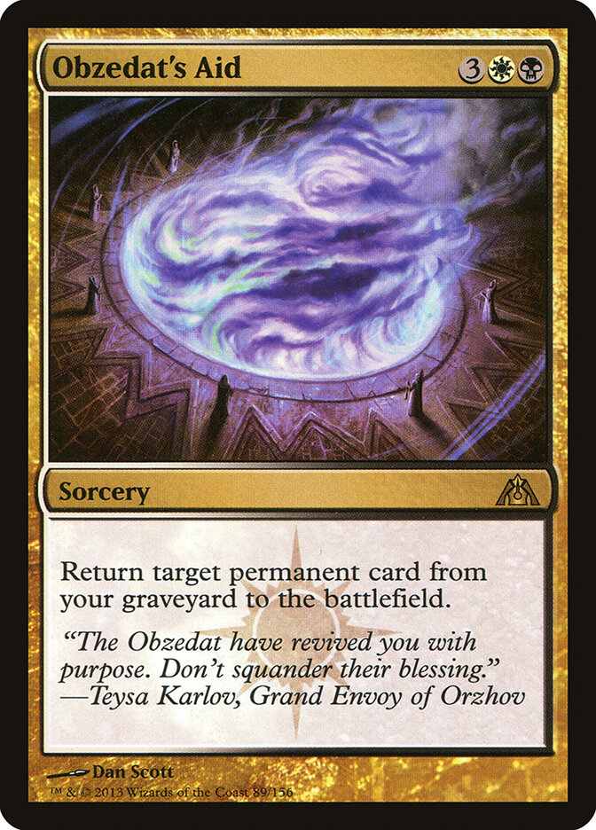 Obzedat's Aid card front