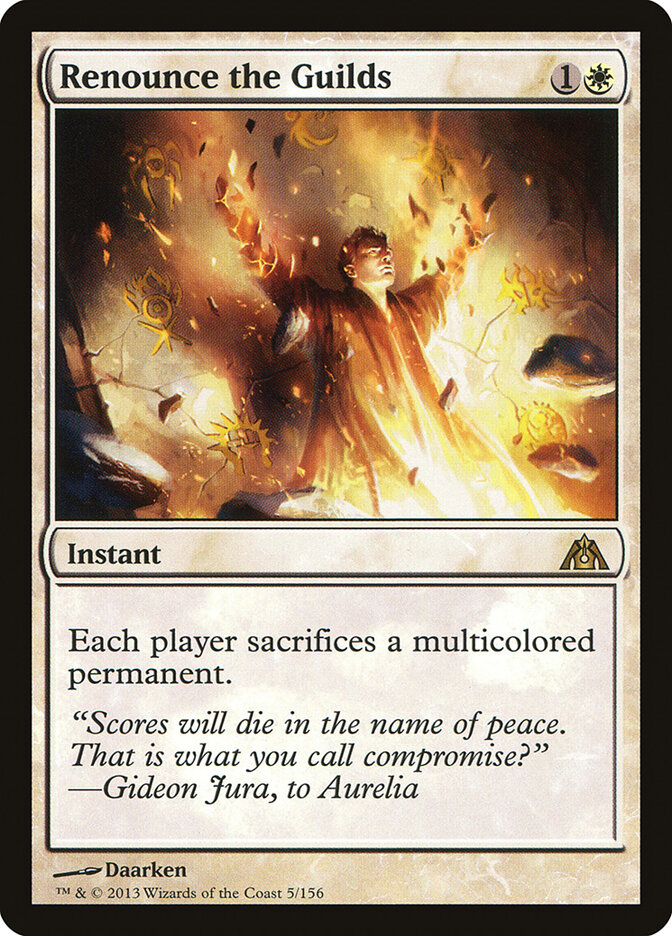 Renounce the Guilds card front
