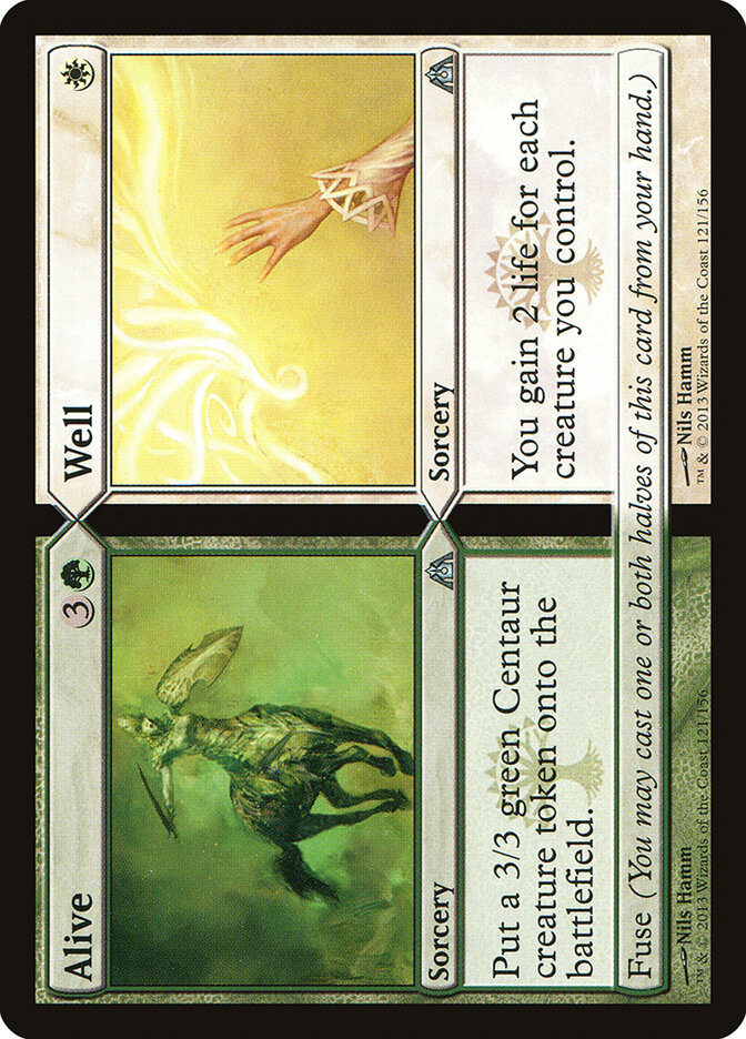 Alive card front