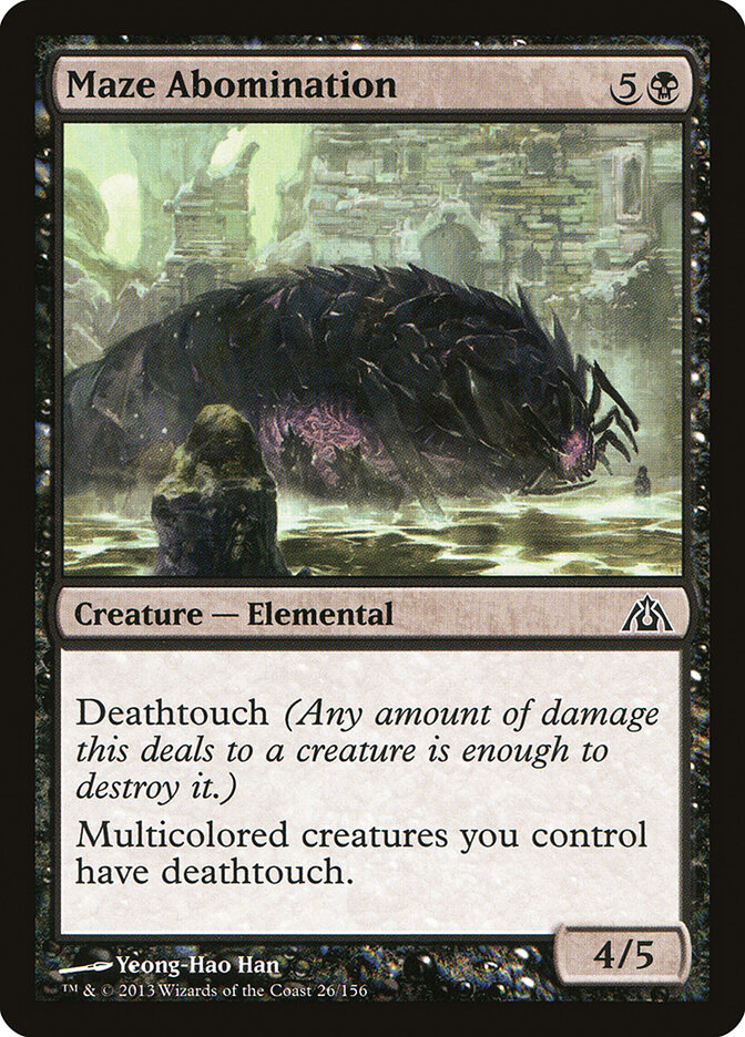 Maze Abomination card front