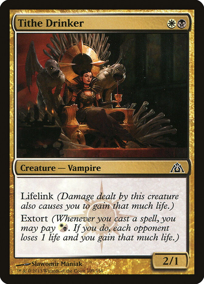 Tithe Drinker card front
