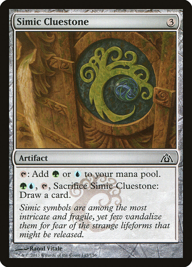 Simic Cluestone card front