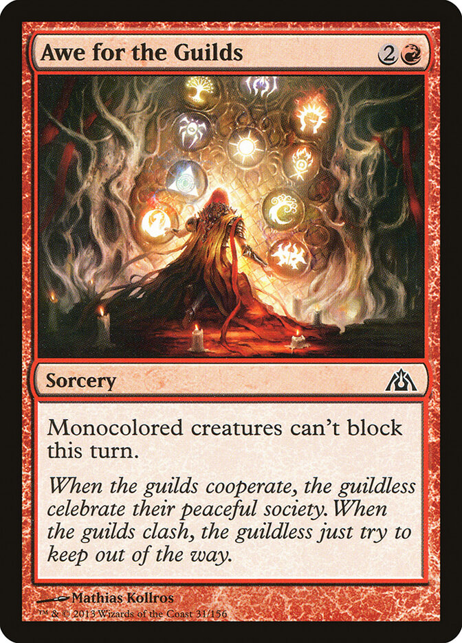 Awe for the Guilds card front